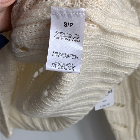 Beige Short Knit Sweater - Picture 4 of 4